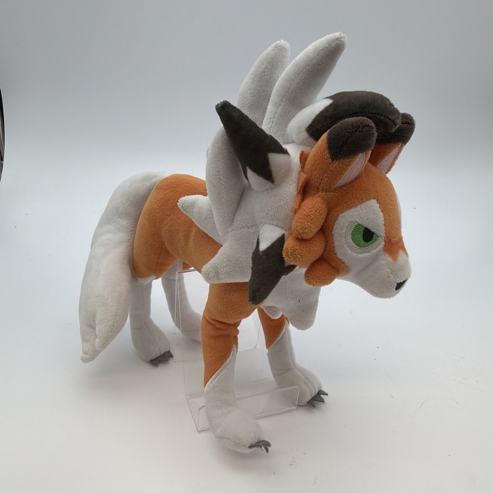 Pokemon Center Original Lycanroc Twilight Plush Doll Pokemon Game 2017 Rare